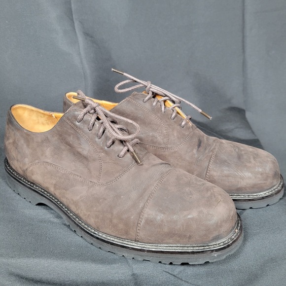 Cole Haan Men's Brown Suede Leather Waterproof  Dress Oxford Shoe Size 10.5 - Picture 1 of 8